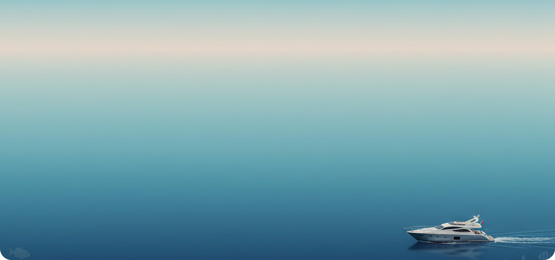 Яхта перемещается за погодой и подводными обитателями